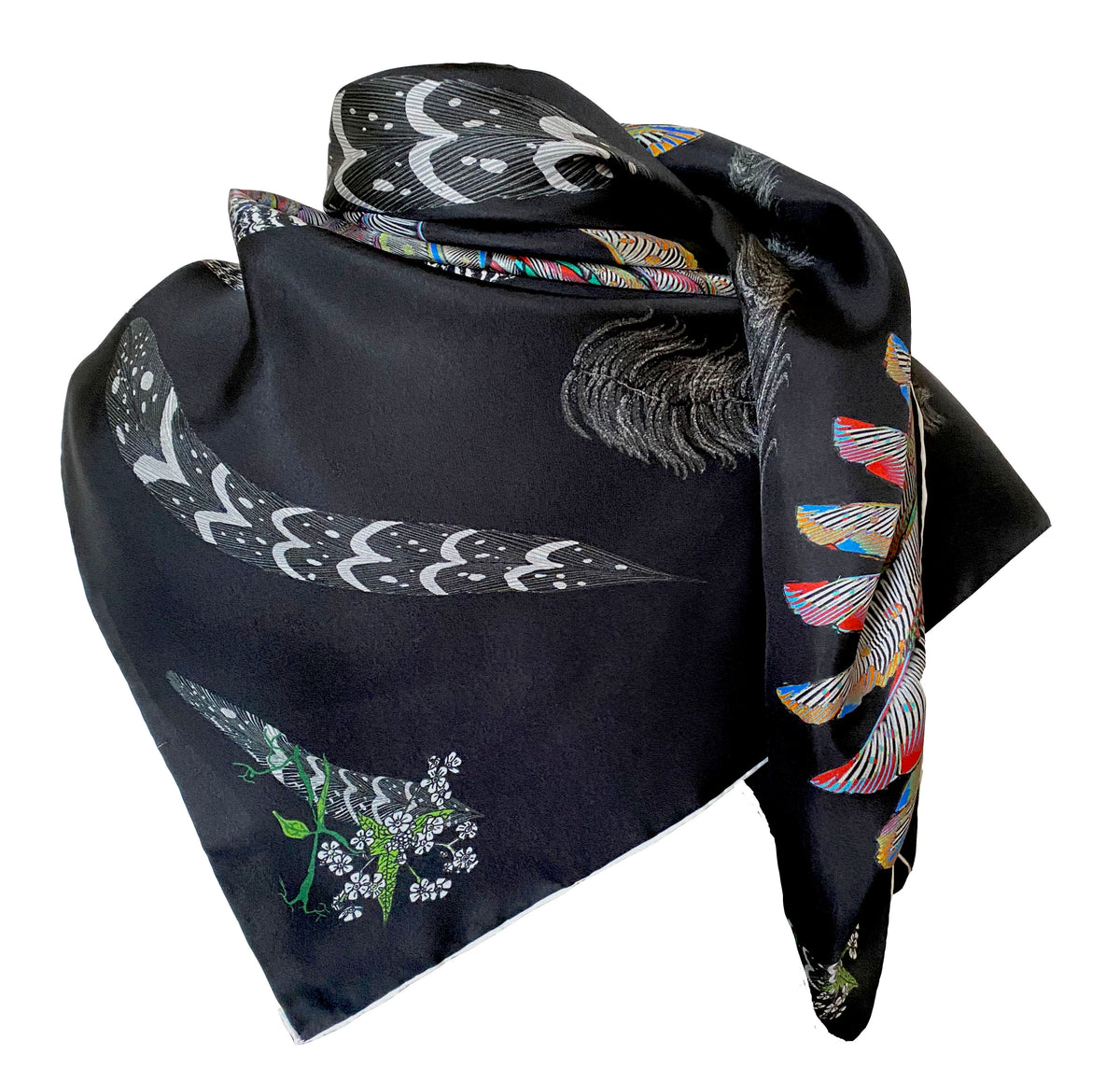 Value Arts Inc. Peacock Feather Scarf