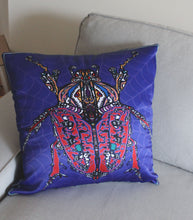 Purple Beetle Cushion