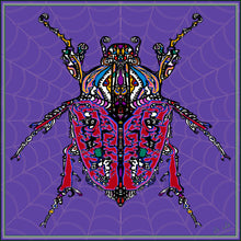 Purple Beetle Cushion