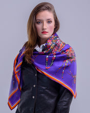 Purple Spider, Silk Scarf